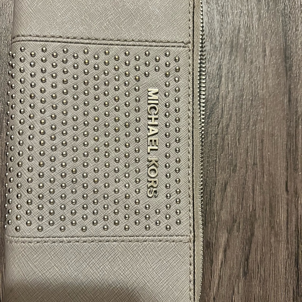 Michael Kors Gray Studded Wallet